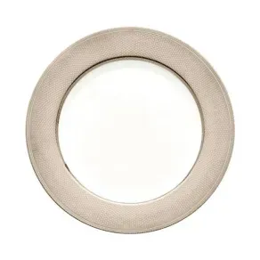 Plato Base Guilloche Platine Christofle